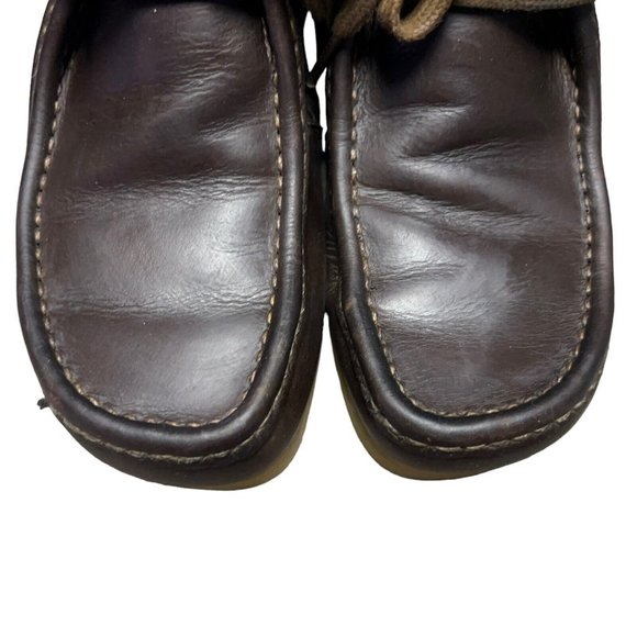 Collection by Clarks Wallabee Brown Oiled Leather Chukka Desert Shoes Mens 8.5 M main image 12